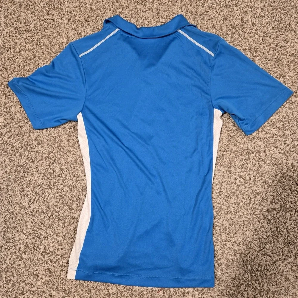 2011 Wilson Tennis Men's Polo Shirt Size XS NEW Deadstock Blue And White Perf - Picture 7 of 7